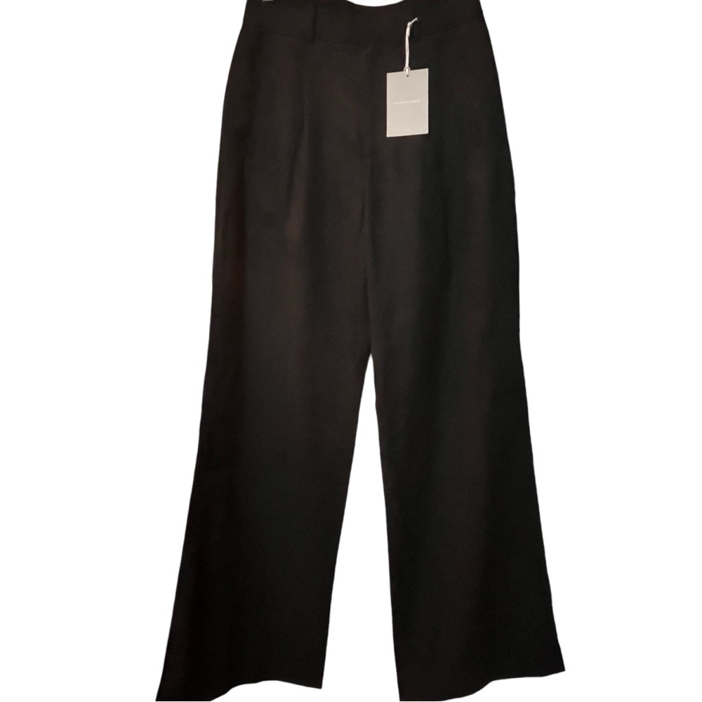 !!SOLD!! NWT EVERLANE THE WAY HIGH DRAPE PANT BLACK WIDE LEG RELAXED PLEATED 2S - Picture 3 of 15